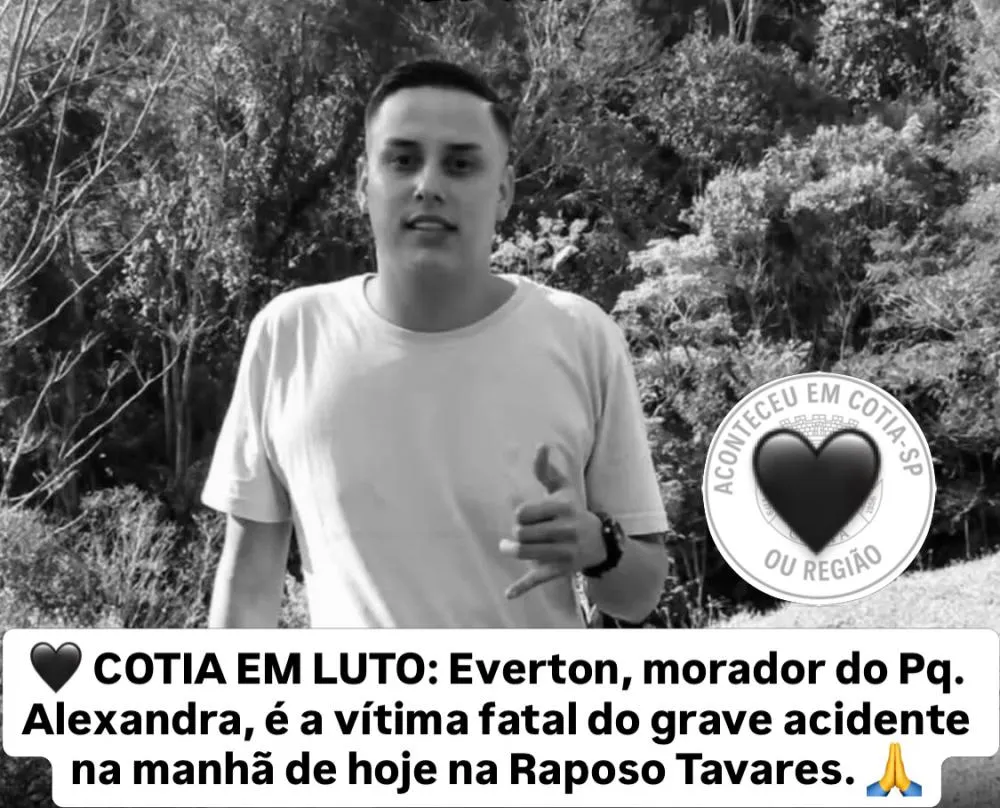 Jovem colide com mureta tem braço amputado e vem a óbito na Raposo Tavares 